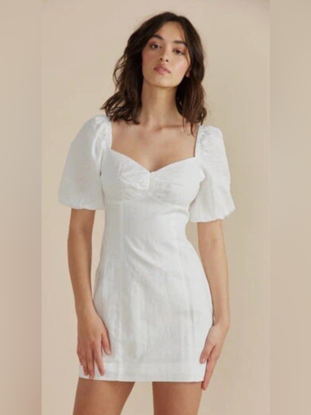 MINKPINK Leigh Dress White Mini Short Sleeve Revolve